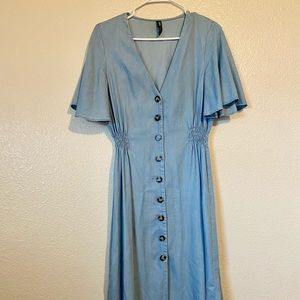 Zara dress in denim blue, Size Large